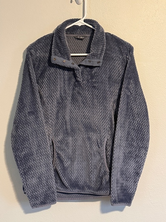 Eddie Bauer Tops - Eddie Bauer Slate Breathable Hiking Quarter Button